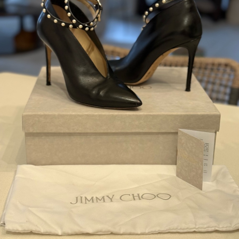 Jimmy Choo Lark Black Ankle Boots